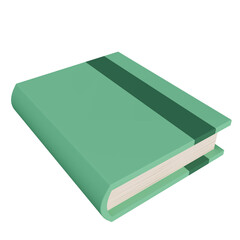 Green book fantasy. 3d rendering.