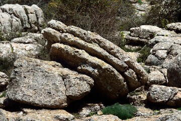 El Torcal de Antequera, paisaje kárstico en un paraje natural patrimonio mundial de la UNESCO.