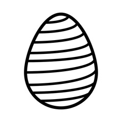 White and black Easter eggs. Vector illustration.