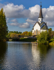 Obraz premium Church of St. George the Victorious on the Middle Rogatka