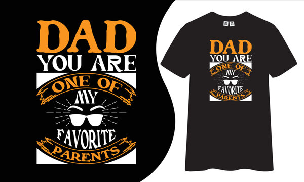 Dad typography t-shirt design concept