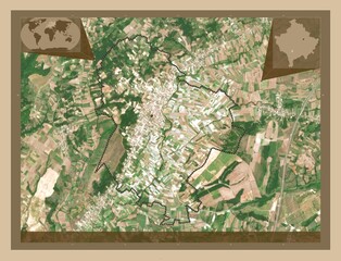 Mamusha, Kosovo. Low-res satellite. Major cities
