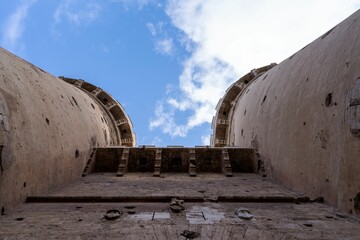 Low-angle shot of the Quart Towers in Valencia, Spain