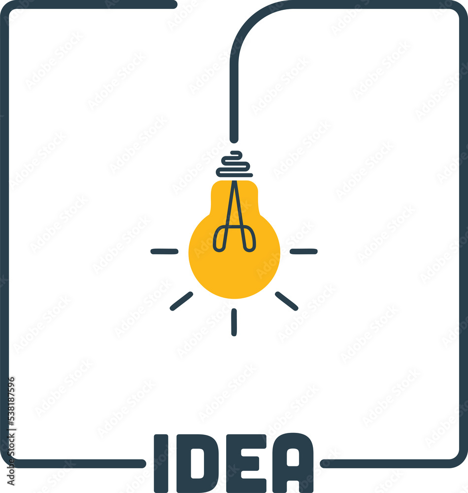 Aufkleber quick tips badge with light bulb and speech bubble. trendy flat vector on white background