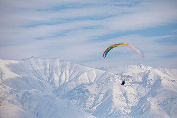 Erzincan, Turkey, January 29, 2022: Ergan Ski Resort View, 