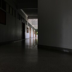 corridor in the night
