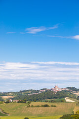 Piedmont region, Italy. Countryside landscape in Langhe area