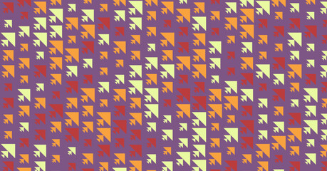 Abstract Color Halftone Dots generative art background illustration