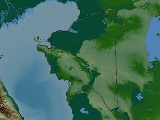 Mangghystau, Kazakhstan. Physical. No legend