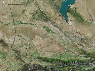 Zhambyl, Kazakhstan. High-res satellite. No legend