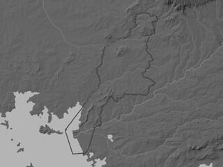 Busia, Kenya. Grayscale. No legend