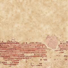Detail of vintage brick wall