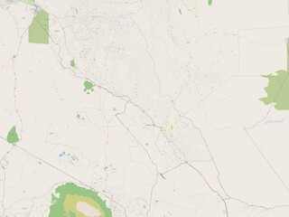 Naklejka premium Makueni, Kenya. OSM. No legend