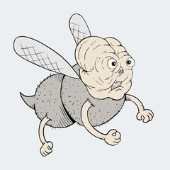 Design of mutant insect flying