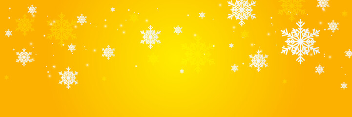 Red and white christmas snowflake banner background with text space