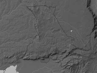 Nandi, Kenya. Grayscale. No legend