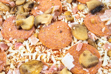 Frozen pepperoni pizza