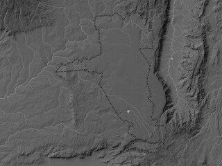 Uasin Gishu, Kenya. Grayscale. No legend