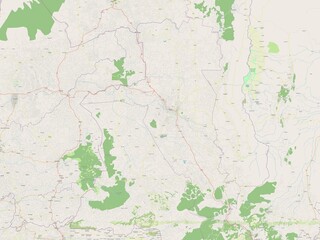 Fototapeta premium Uasin Gishu, Kenya. OSM. No legend