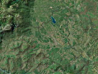 Gjakova, Kosovo. High-res satellite. No legend