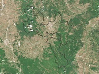 Gjilan, Kosovo. Low-res satellite. No legend