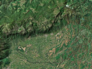 Istog, Kosovo. High-res satellite. No legend