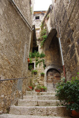 Pacentro (AQ) - Abruzzo - Italy - Some alleys of the small and characteristic mountain village