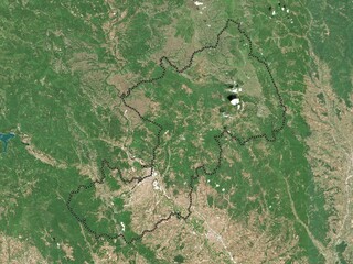 Mitrovice, Kosovo. Low-res satellite. No legend © Yarr65