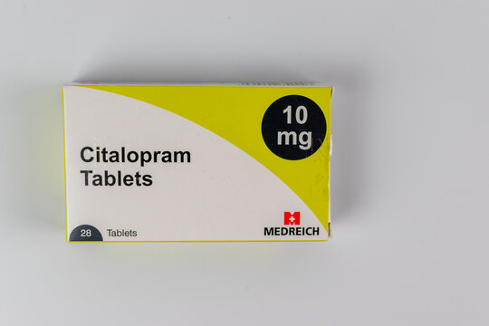 box of citalopram anti depressant tablets medication for depression