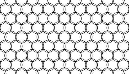 Concave hexagon pattern