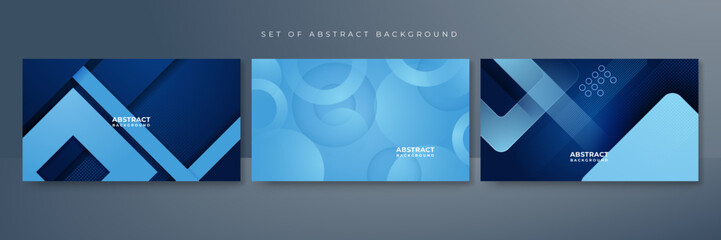 Blue background. abstract blue background. Vector abstract graphic design banner pattern presentation background web template.