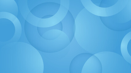 Blue background with circles