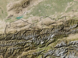 Batken, Kyrgyzstan. Low-res satellite. No legend