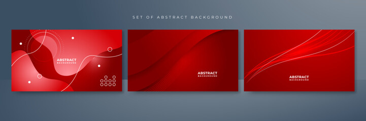 Modern red background. Vector abstract graphic design banner pattern presentation background web template.