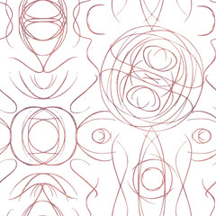 Abstract seamless pattern on transparent background. Paper texture, pink watercolor stains and splashes of golden glitter on pattern. (pattern: sp05a)