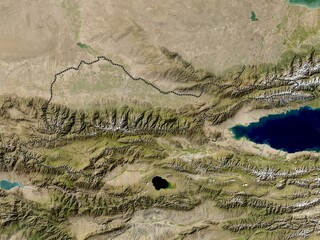 Chuy, Kyrgyzstan. Low-res satellite. No legend