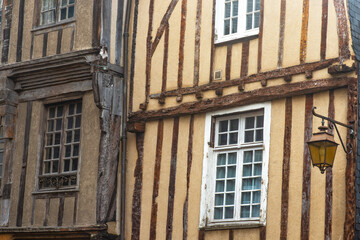 Fototapeta na wymiar Brittany, Dinan : medieval house