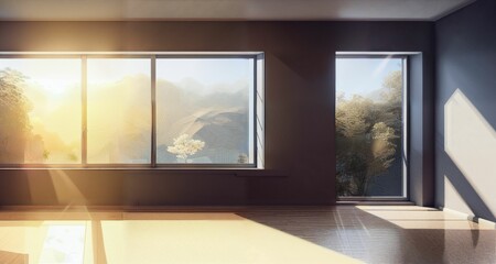 Fototapeta premium living room with window