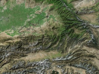 Osh, Kyrgyzstan. High-res satellite. No legend