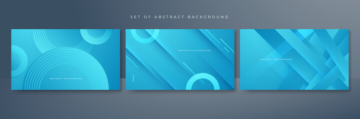 abstract blue background. Vector abstract graphic design banner pattern presentation background web template.