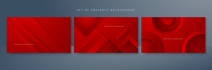 Red background with modern trendy fresh color for presentation design, flyer, social media cover, web banner, tech banner