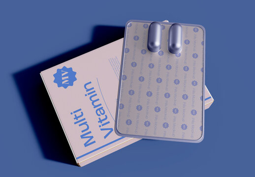 Pill Box Mockup
