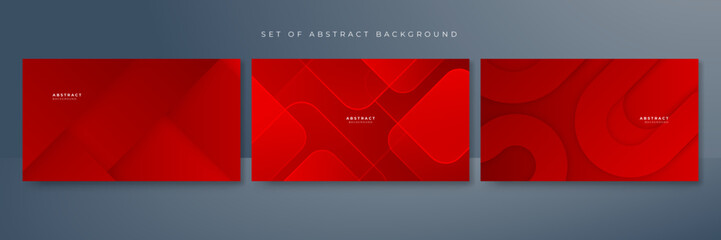 red abstract background for presentation design, flyer, social media cover, web banner, tech banner. Vector abstract graphic design banner pattern presentation background web template.
