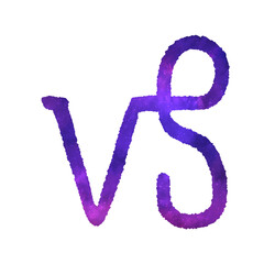 山羊座の水彩風背景透過シンボルマーク