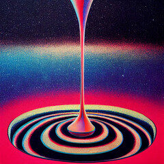90s style Background Illustartion, Pop-Art Collection, Psychedelic 90s style Generative AI