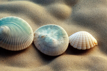 Seashells on the beach