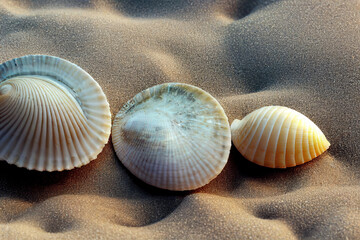 Seashells on the beach