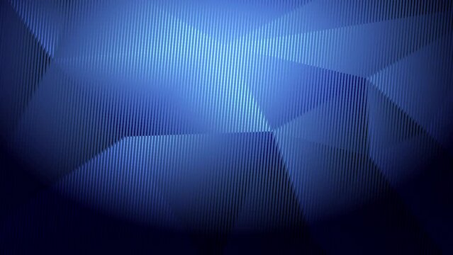 Abstract blue light and shade polygonal creative low poly motion background. Video animation Ultra HD 4k footage.