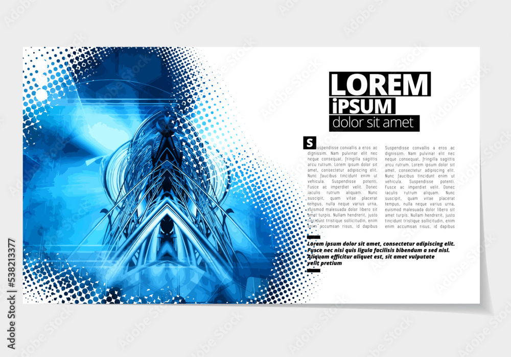Canvas Prints elegant layout for business presentation with technology and science background, vector illustartion
