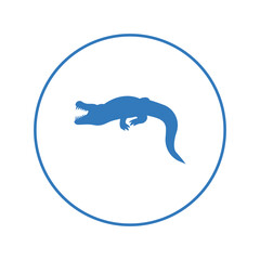 Alligator crocodile animal reptile icon | Circle version icon |